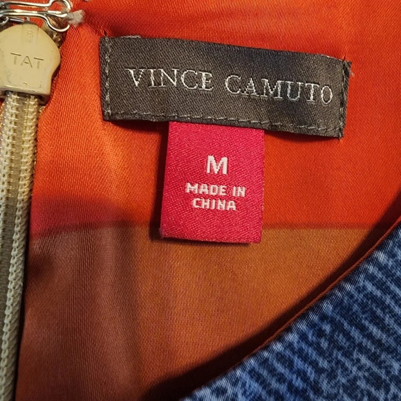 Vince Camuto Veranda Sleeveless Shirt Mini Dress Multi-Colored Size Medium - Picture 9 of 12